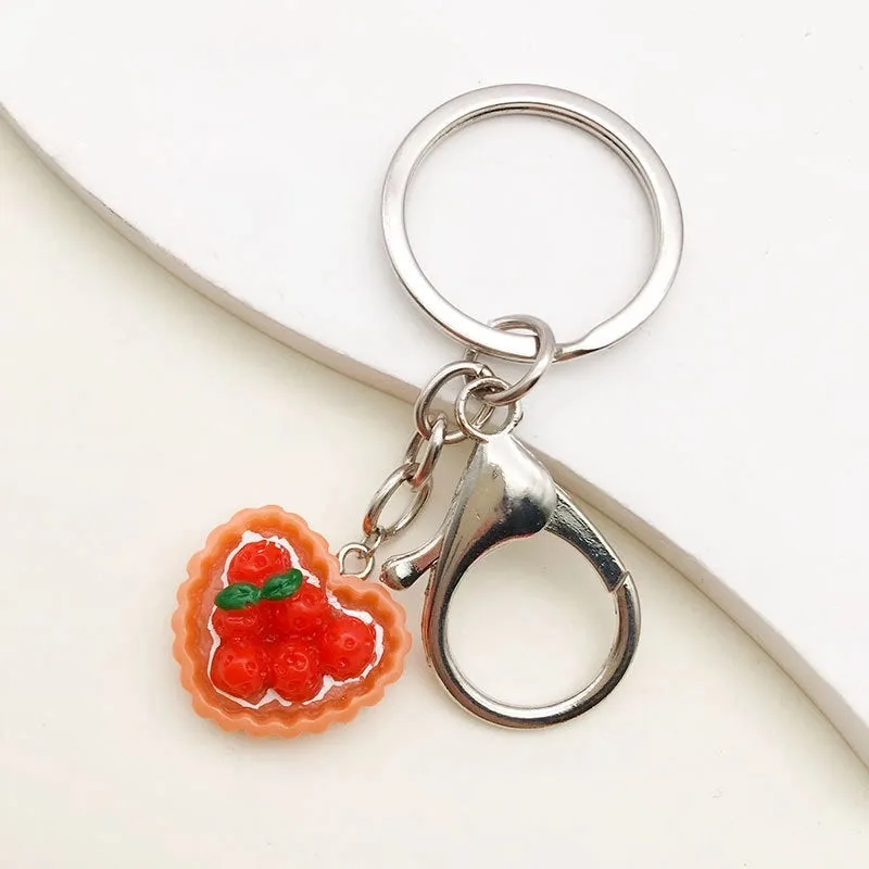 1 Piece 10 * 20mm 14 * 22mm 16*25mm Resin Heart Shape Strawberry Mushroom Pendant