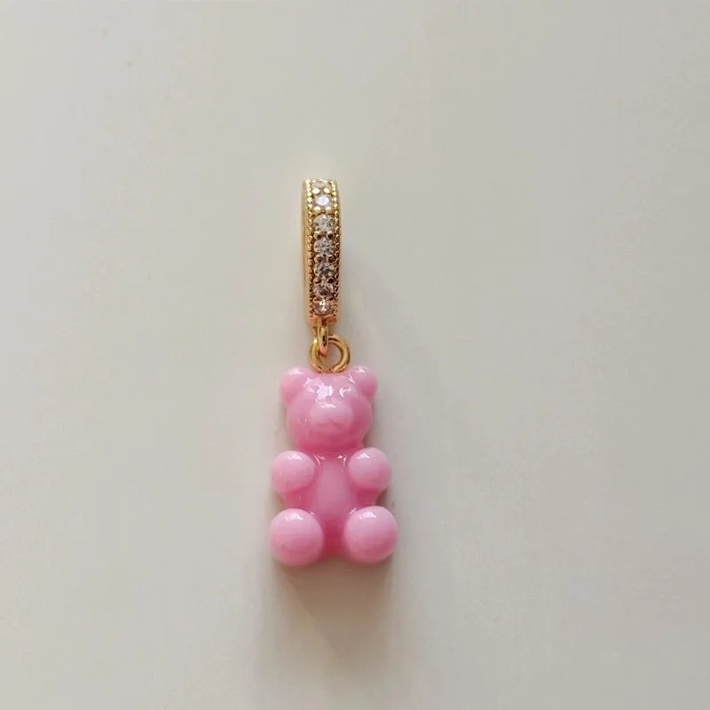 1 Piece Alloy Rhinestones Bear