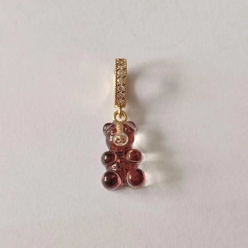 1 Piece Alloy Rhinestones Bear