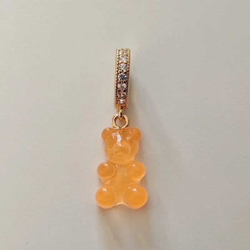 1 Piece Alloy Rhinestones Bear