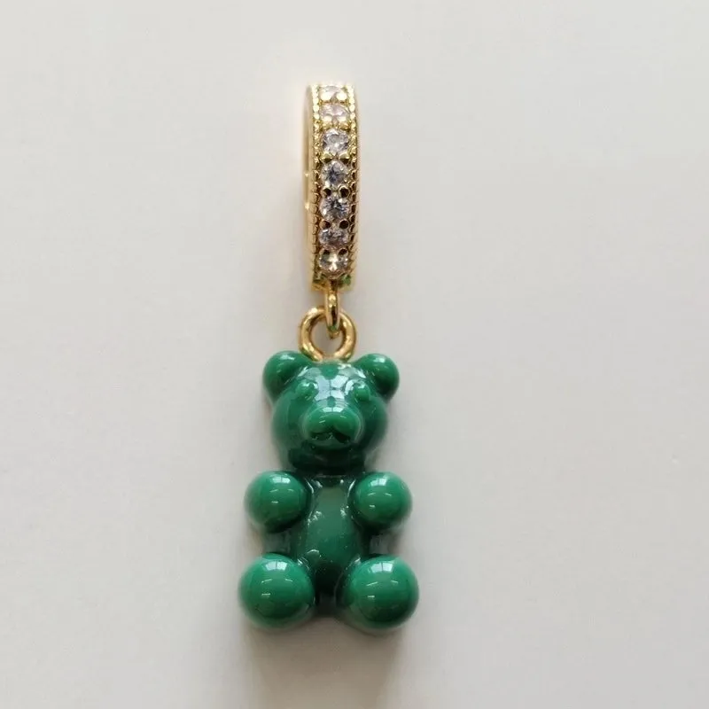 1 Piece Alloy Rhinestones Bear