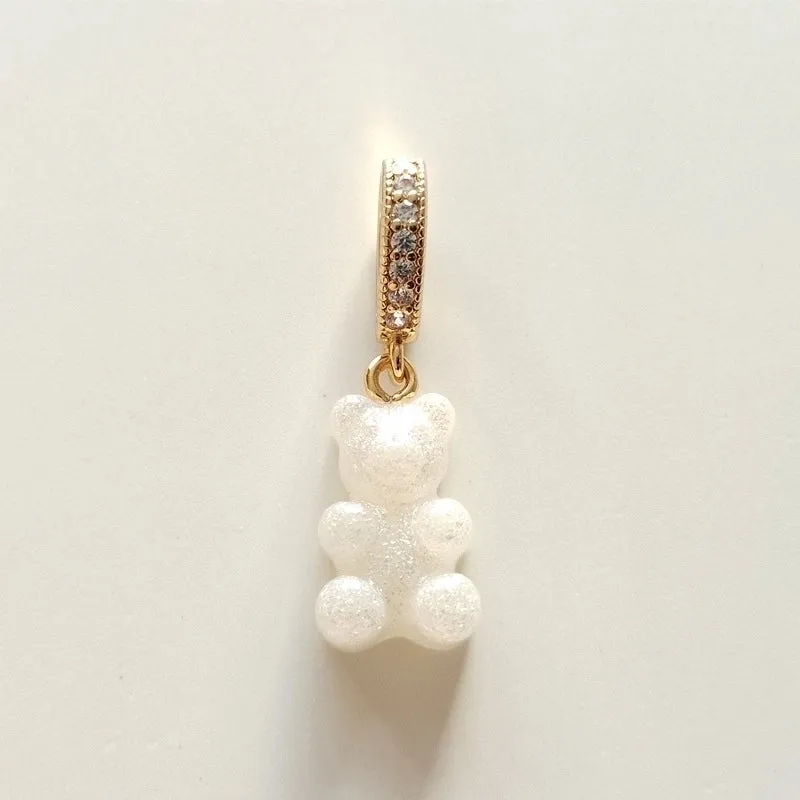 1 Piece Alloy Rhinestones Bear