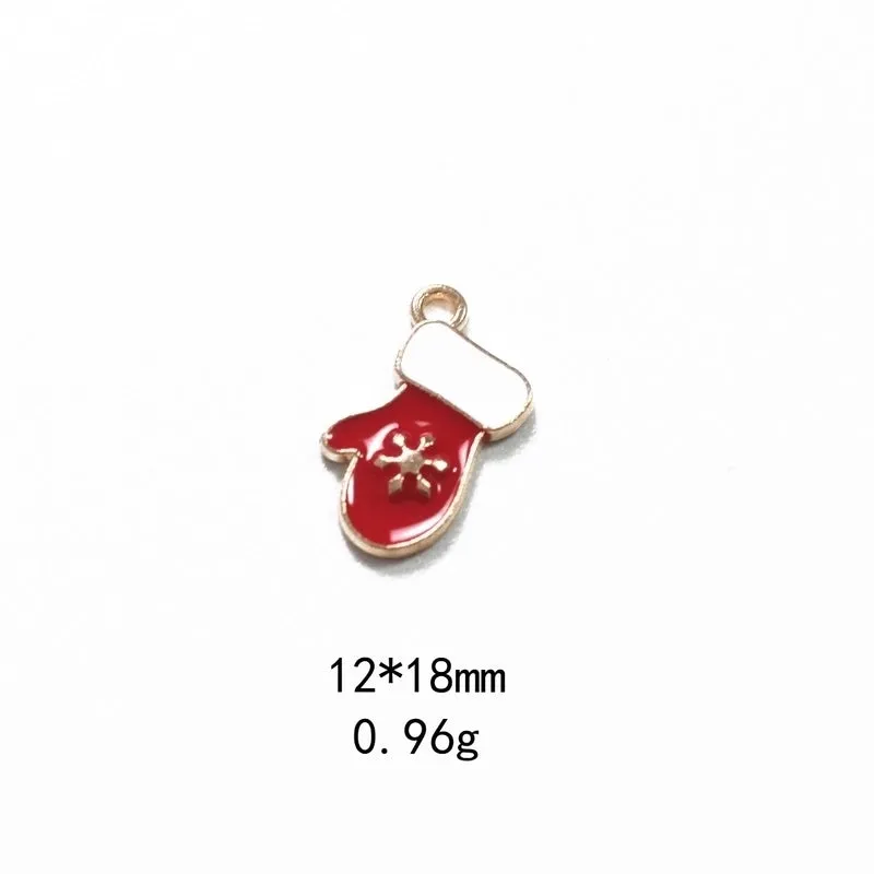 1 Piece Alloy Rhinestones Christmas Socks Wreath Snowman