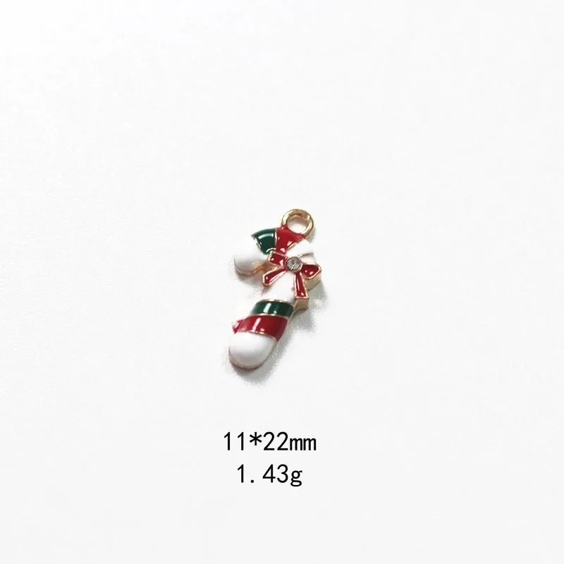 1 Piece Alloy Rhinestones Christmas Socks Wreath Snowman