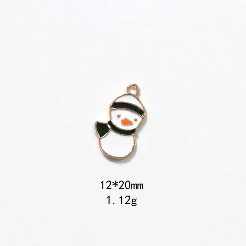 1 Piece Alloy Rhinestones Christmas Socks Wreath Snowman