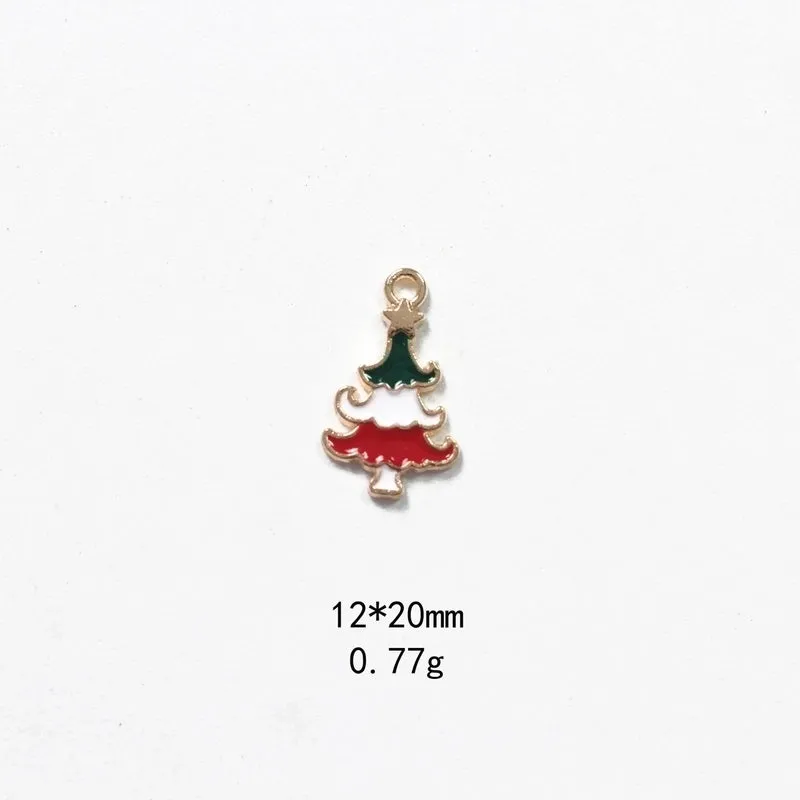 1 Piece Alloy Rhinestones Christmas Socks Wreath Snowman