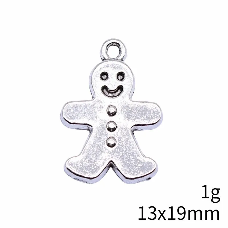 1 Piece Cute Gingerbread Alloy Plating Pendant Jewelry Accessories