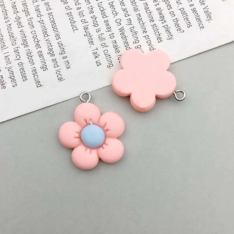 10 Models Per Model 1, 10/Pack Resin Ice Cream Bear Flower Pendant