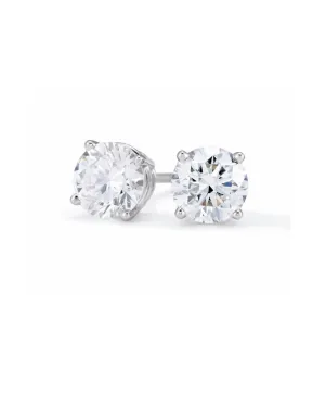 1.21 CTW Classic Diamond Stud Earrings