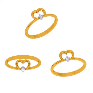 14k Heartfelt Gold Ring For Your Valentines
