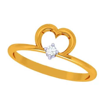 14k Heartfelt Gold Ring For Your Valentines