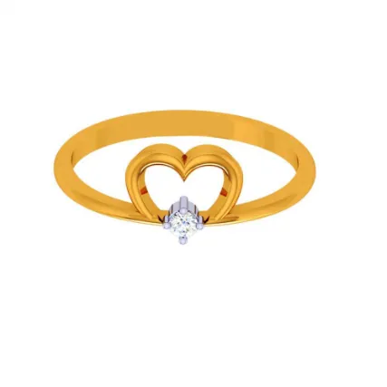 14k Heartfelt Gold Ring For Your Valentines
