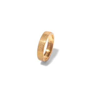 14kt Fingerprint Band Ring (for him)