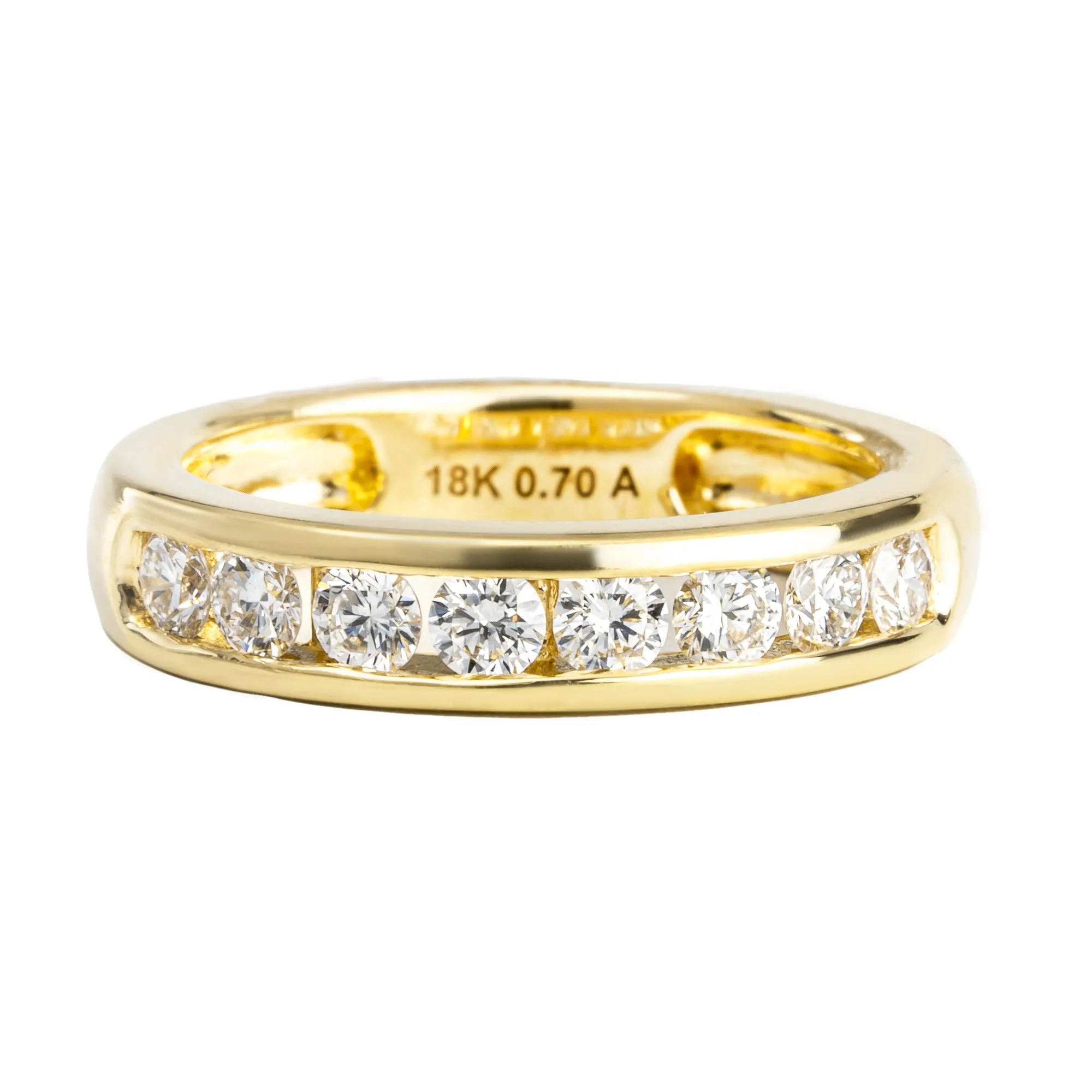 18K Yellow Gold Tdw. 0.70ct Diamond Ring - 20608491