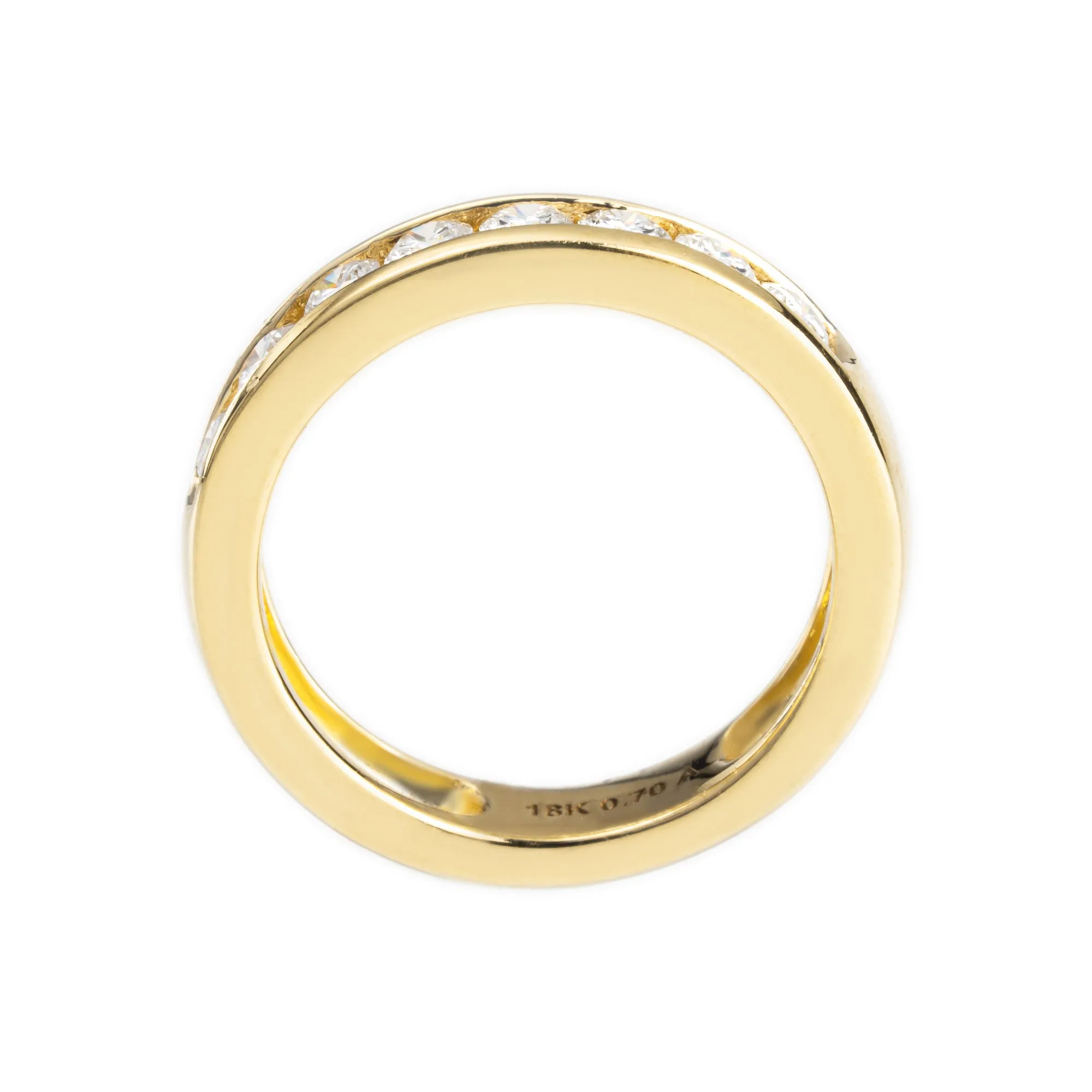 18K Yellow Gold Tdw. 0.70ct Diamond Ring - 20608491