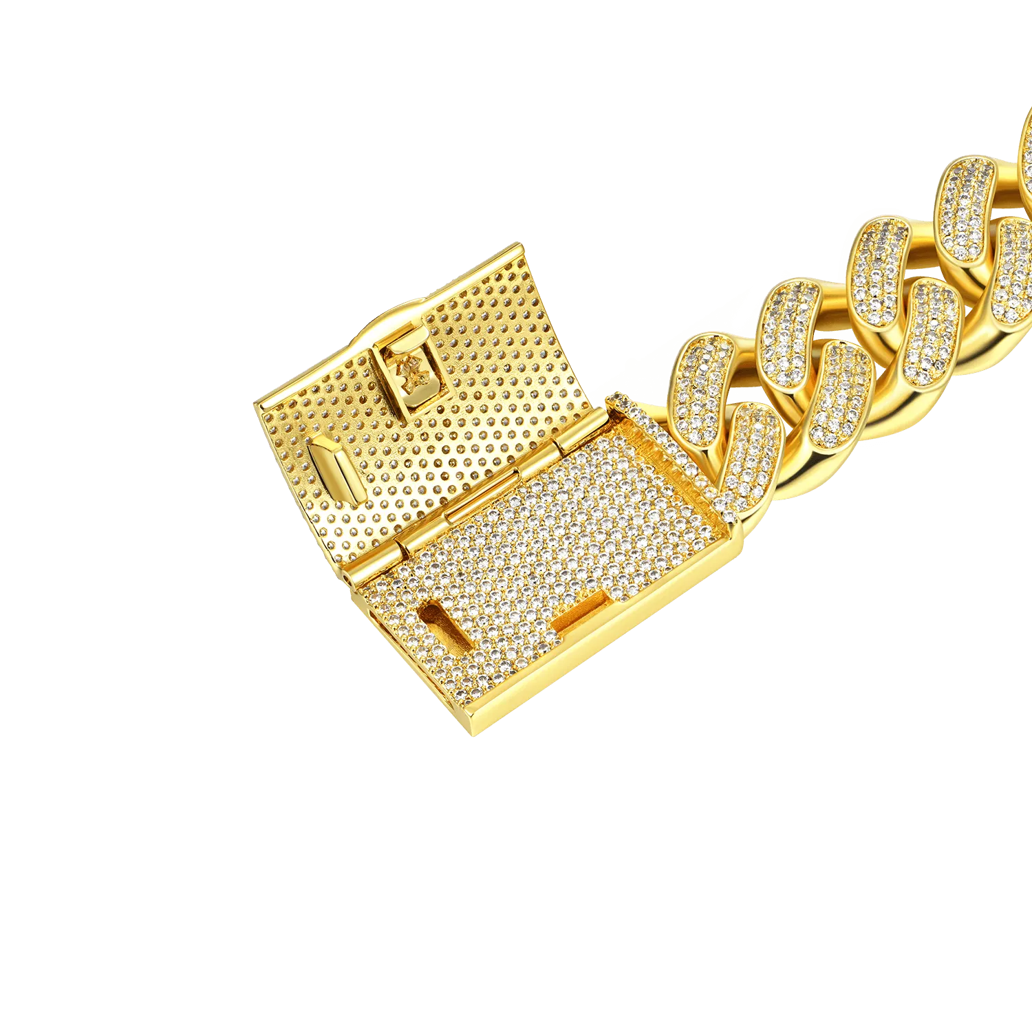 19mm Iced Cuban Chain And Bracelet Gift Set