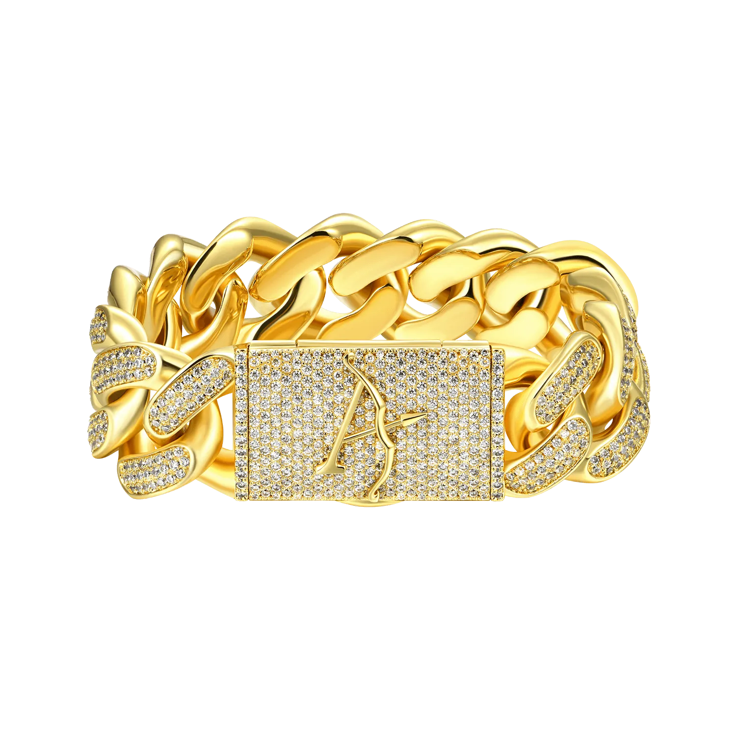 19mm Iced Cuban Chain And Bracelet Gift Set