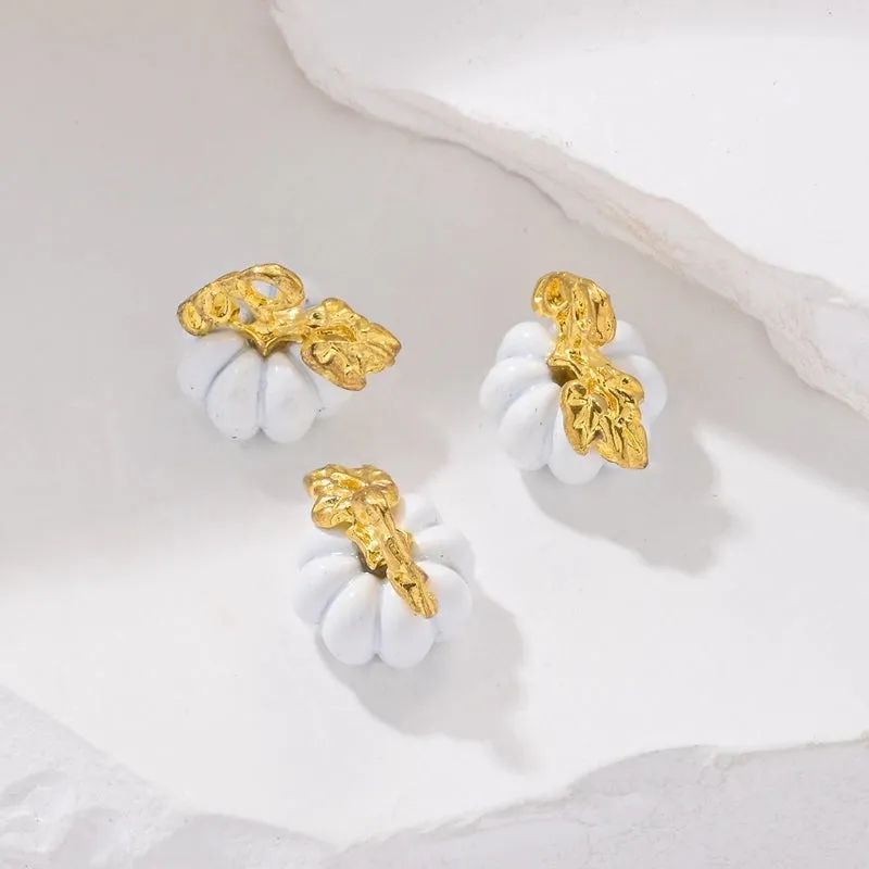 3 PCS/Package 2*2cm Alloy Pumpkin Pendant