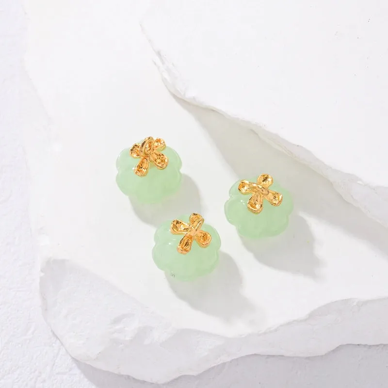 3 PCS/Package 2*2cm Alloy Pumpkin Pendant