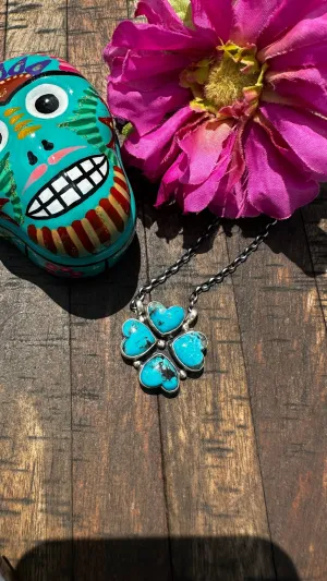 4 Stone Heart Necklace #2
