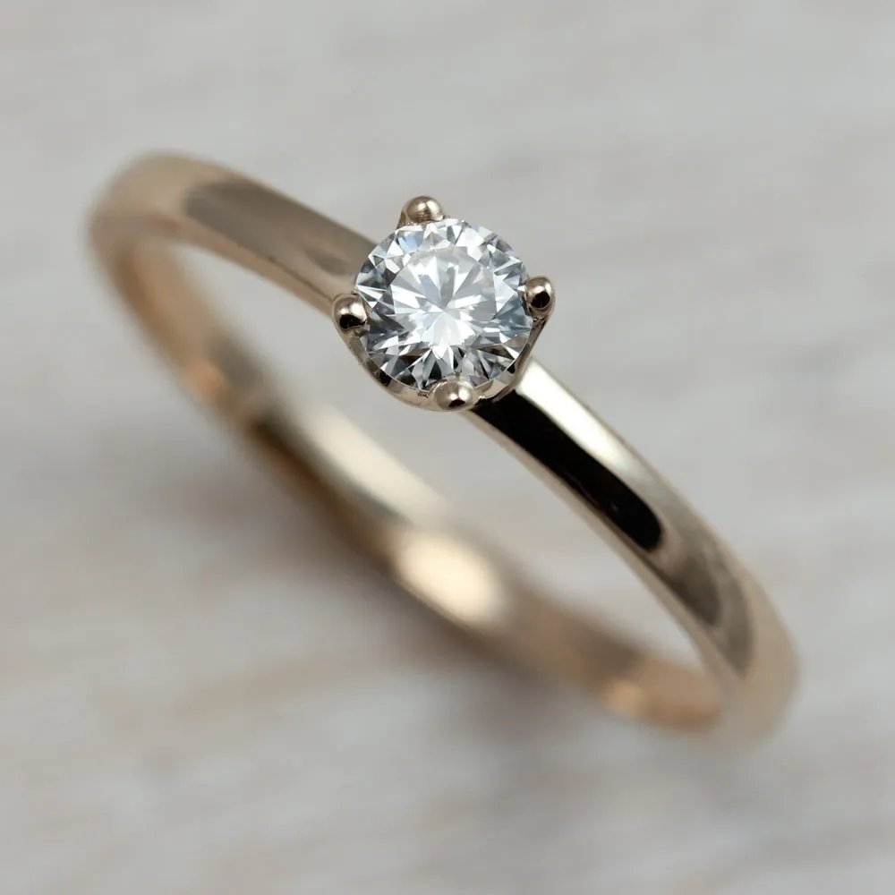 4mm Crown Solitaire •