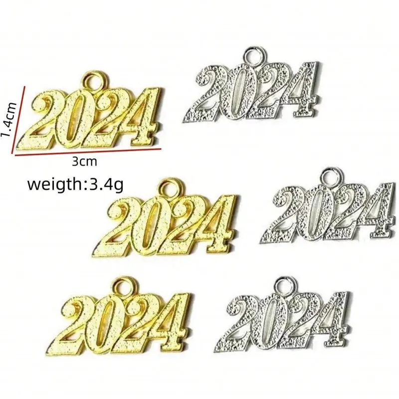 5 Pieces Diameter 3mm Hole Under 1mm Alloy Alloy Letter Pendant