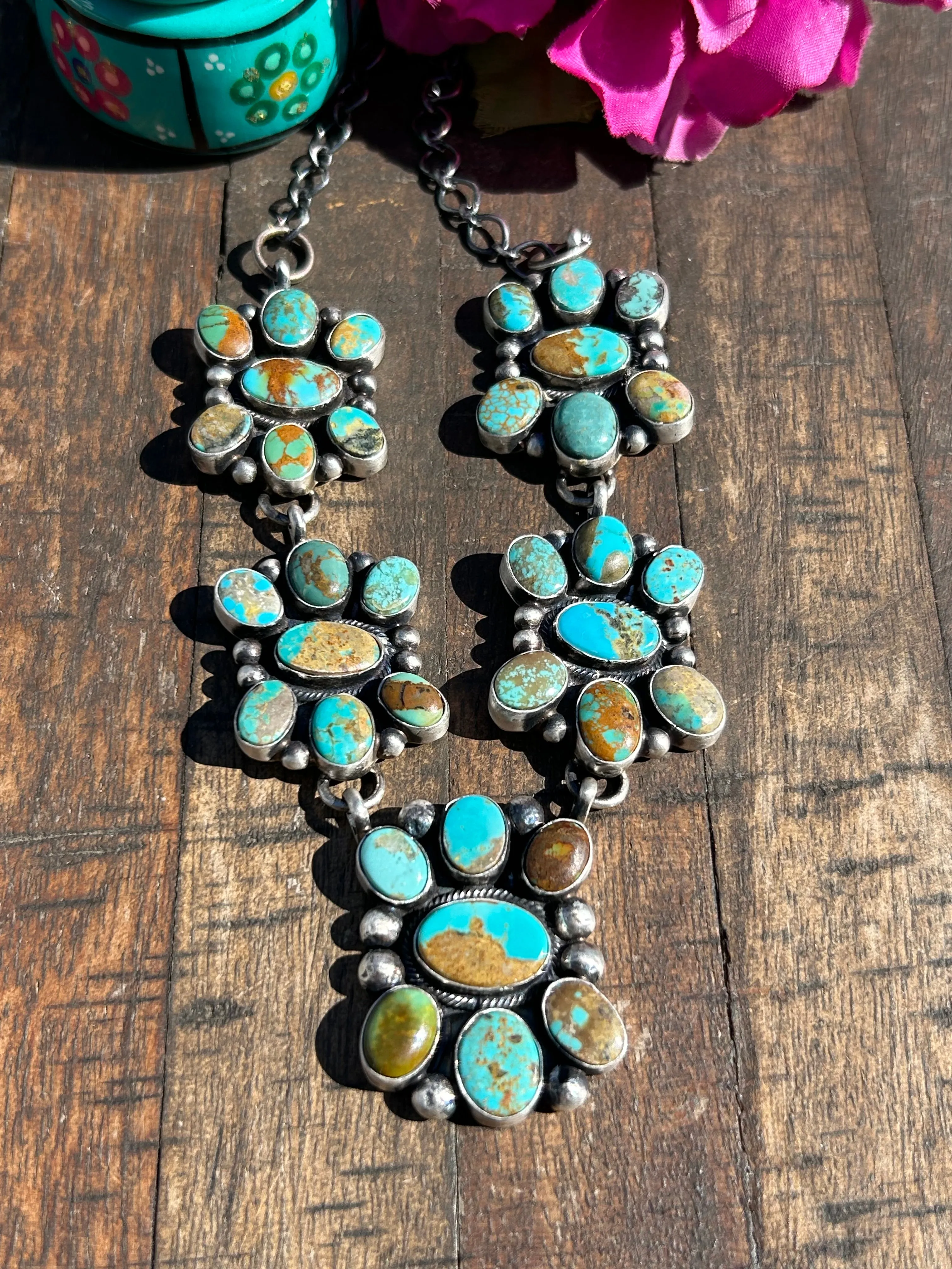 5 Stone Liittle Cluster Necklace