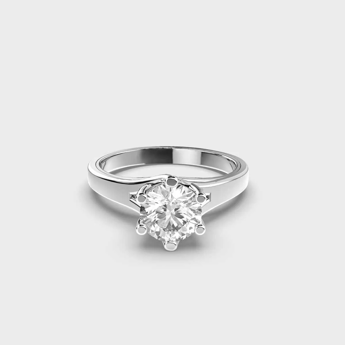 50 Cent Solitaire Ever Charming Gold Ring
