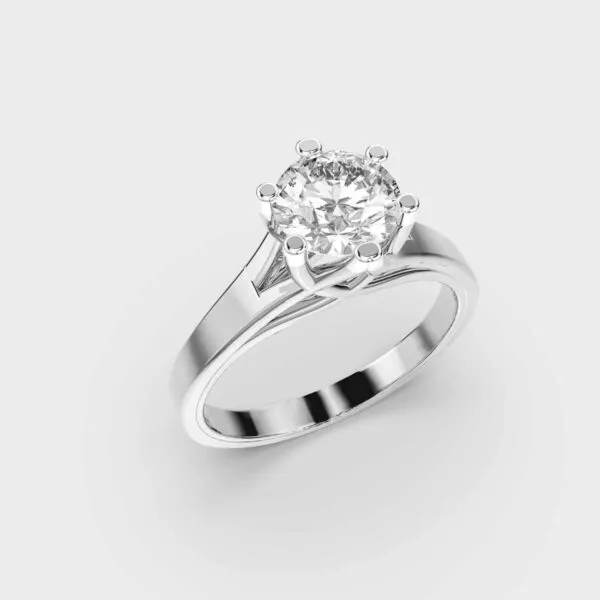50 Cent Solitaire Ever Charming Gold Ring
