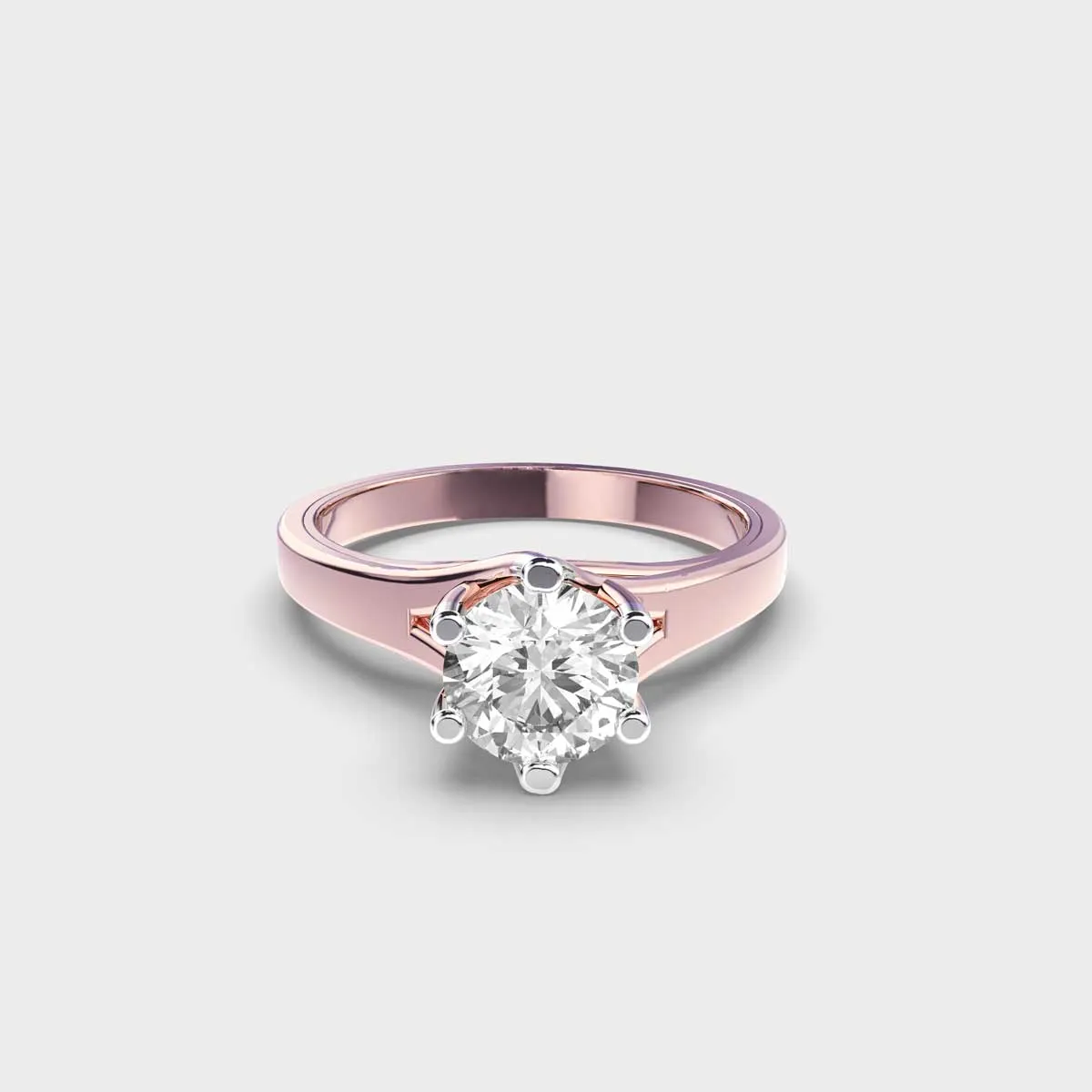 50 Cent Solitaire Ever Charming Gold Ring
