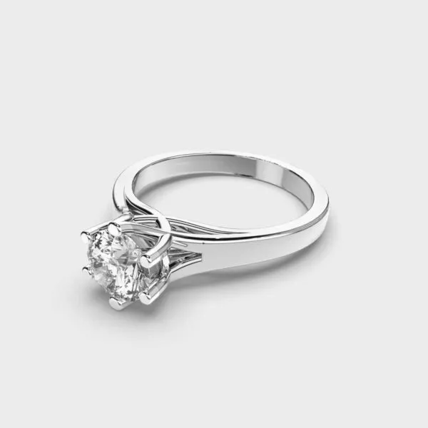 50 Cent Solitaire Ever Charming Gold Ring