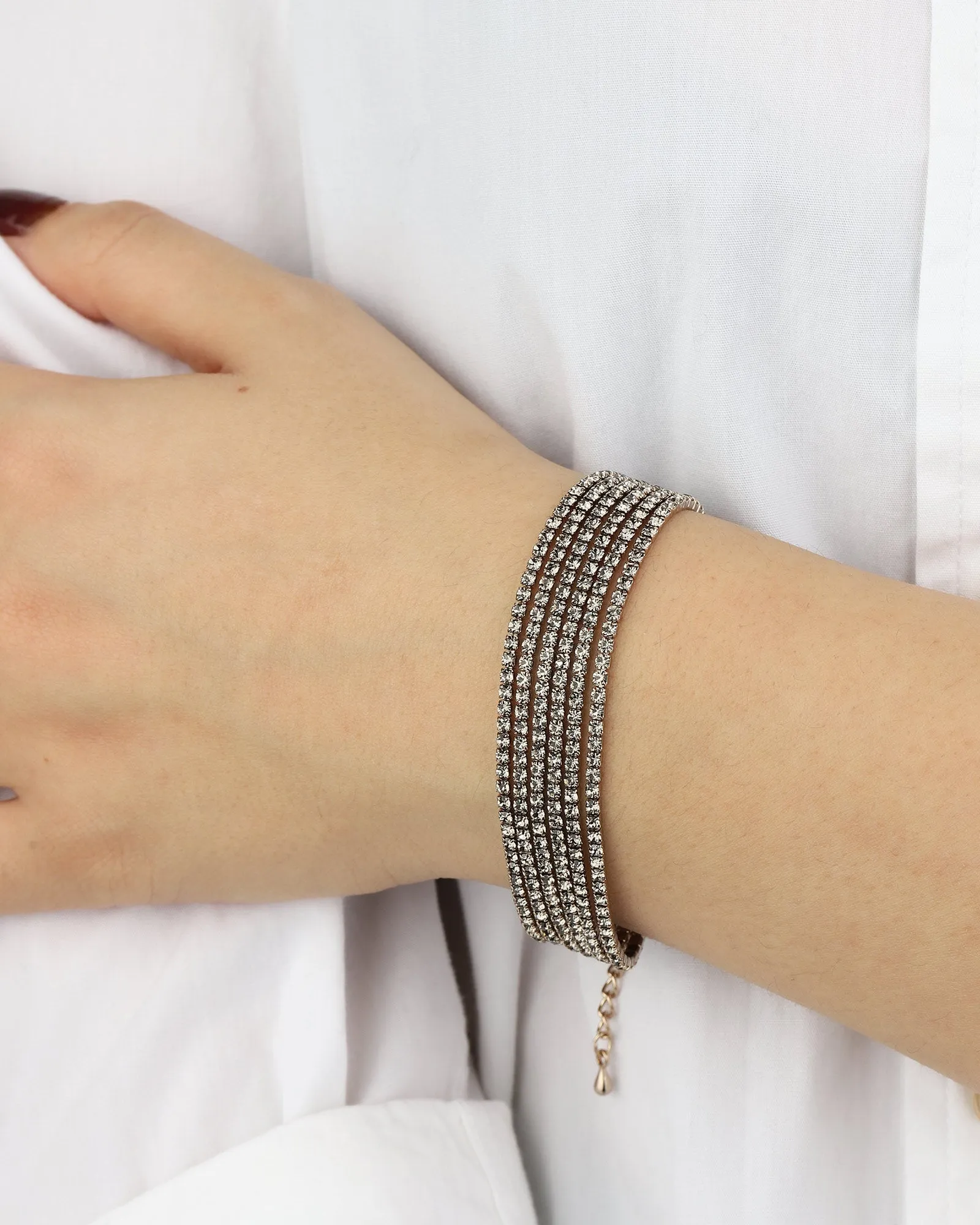 6 Row Crystal Bracelet