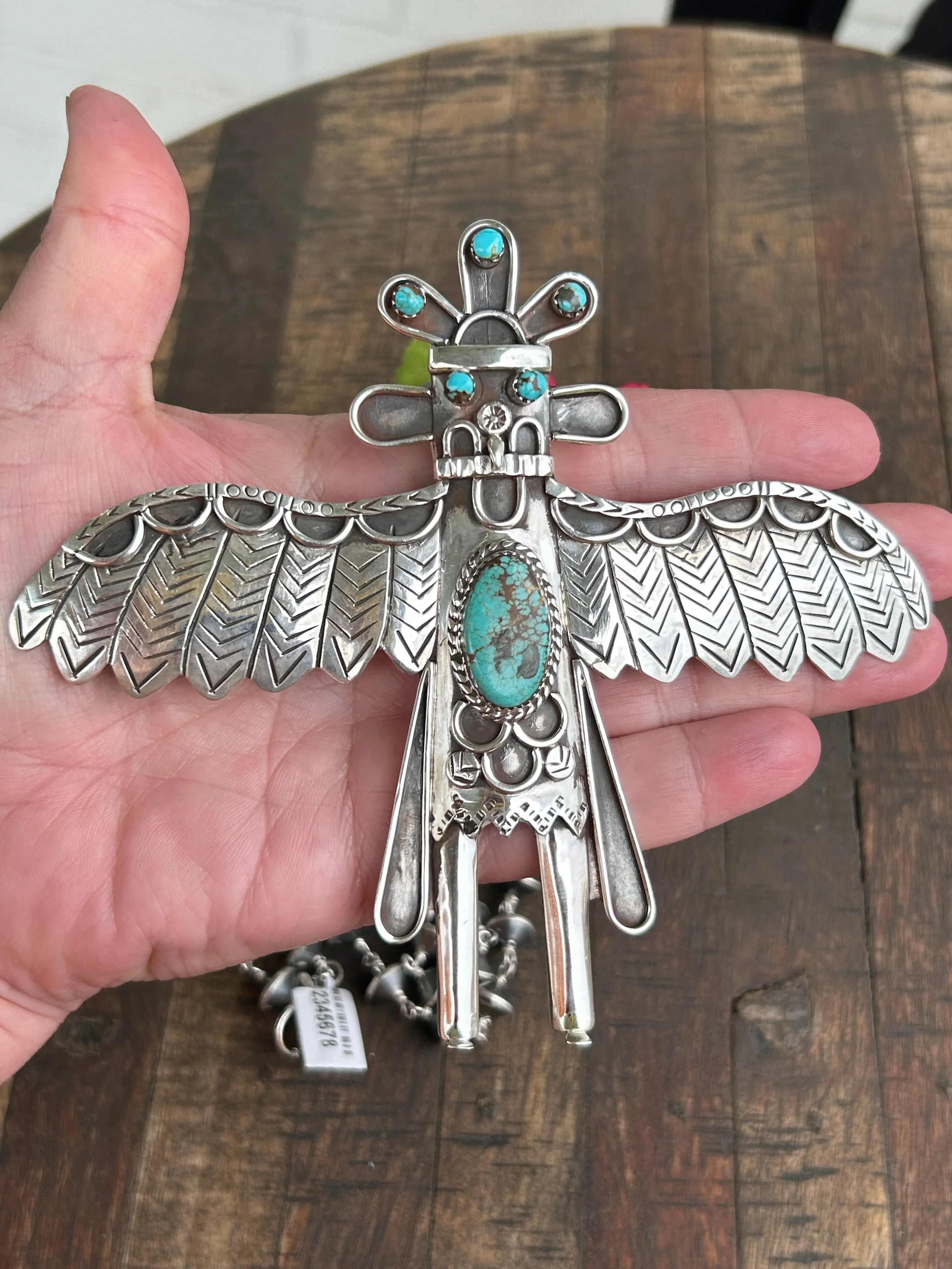 #8 Turquoise Kachina Necklace/Bolo Slider