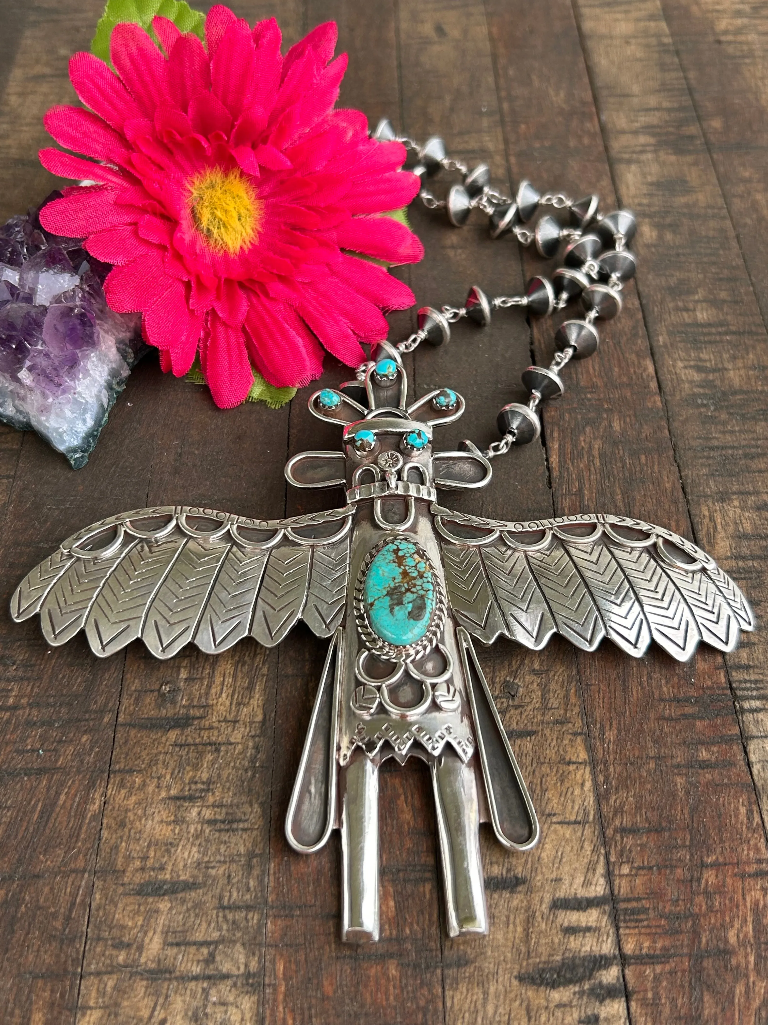 #8 Turquoise Kachina Necklace/Bolo Slider