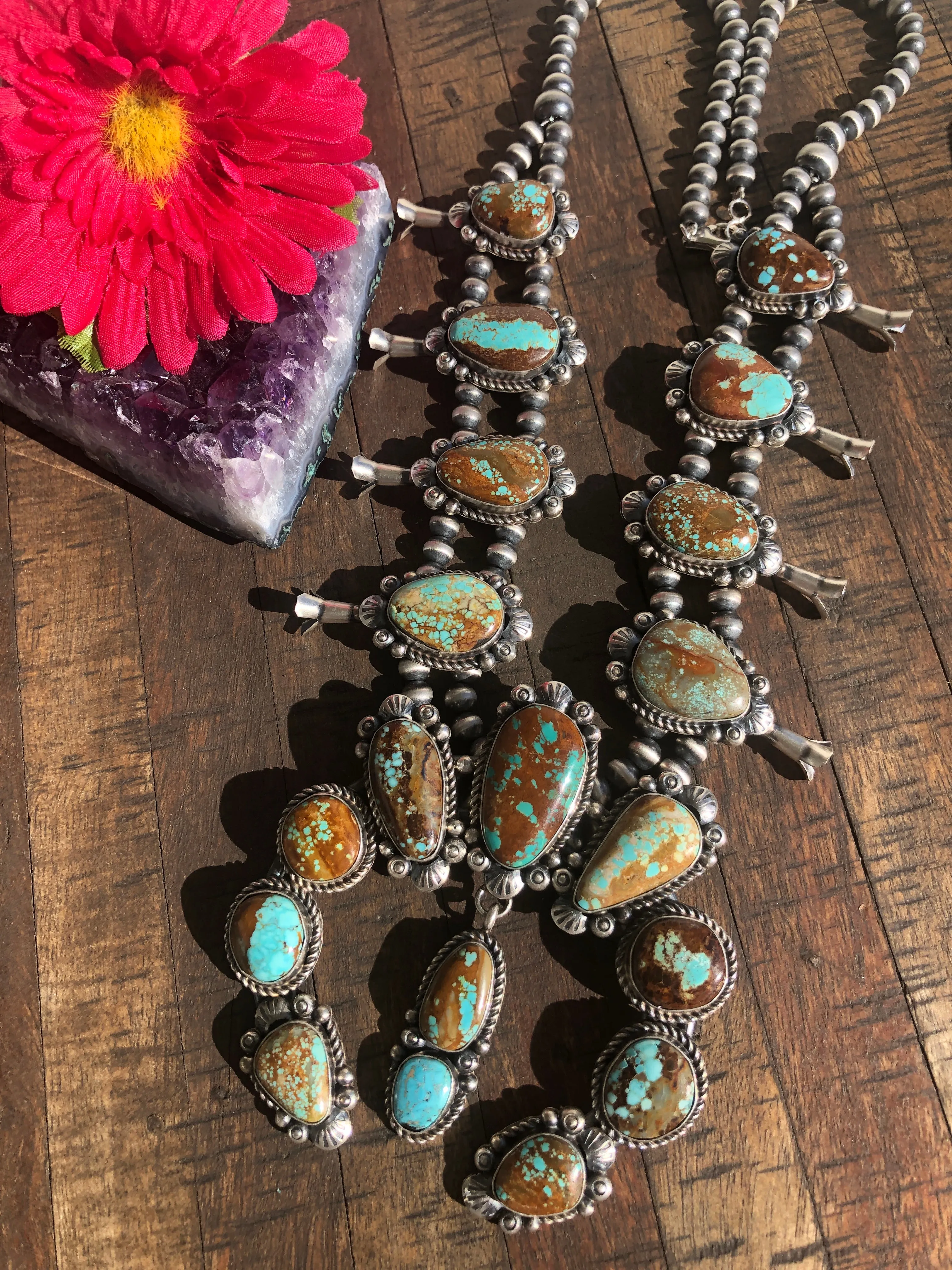 #8 Turquoise Squash Blossom