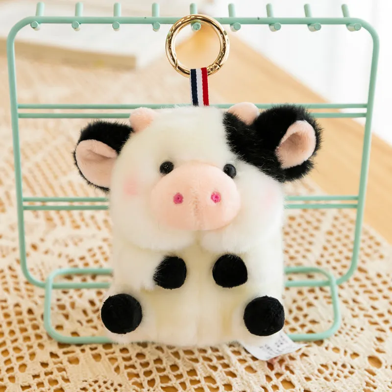 Adorable Plush Animal Keychain Pendants