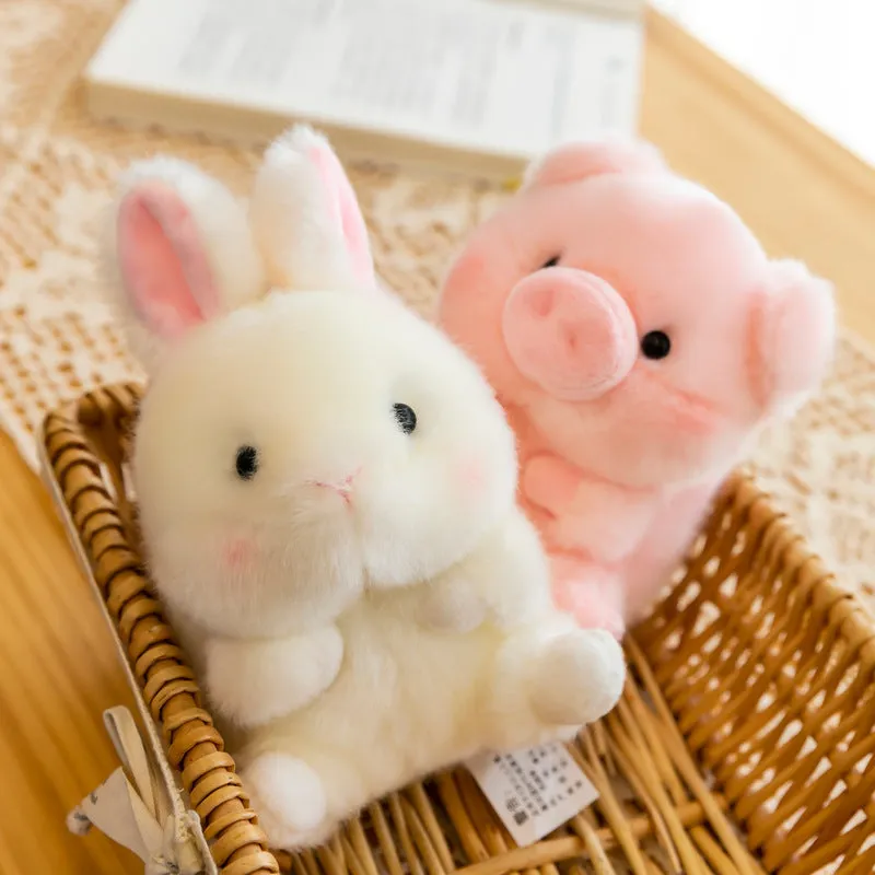 Adorable Plush Animal Keychain Pendants