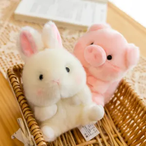 Adorable Plush Animal Keychain Pendants
