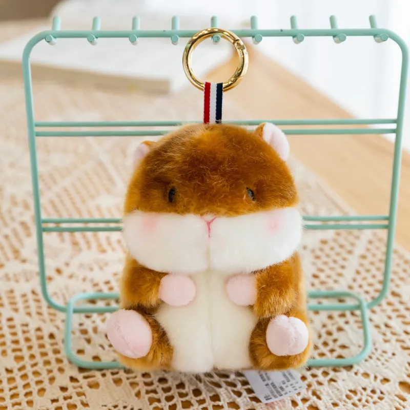 Adorable Plush Animal Keychain Pendants