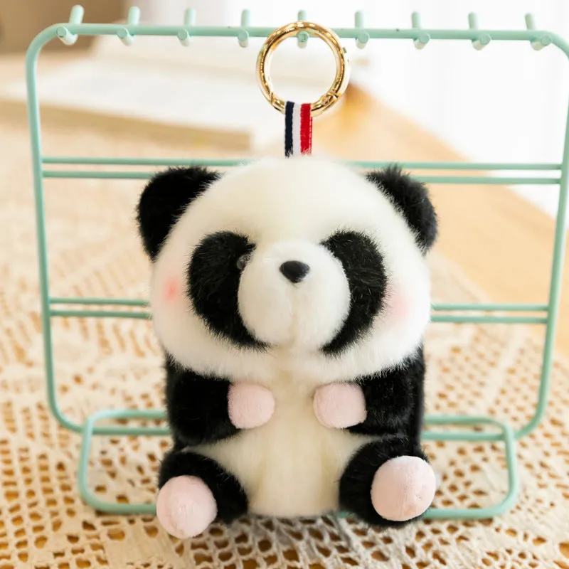 Adorable Plush Animal Keychain Pendants