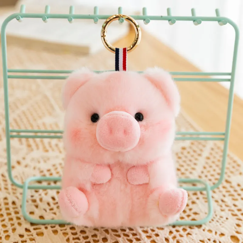 Adorable Plush Animal Keychain Pendants