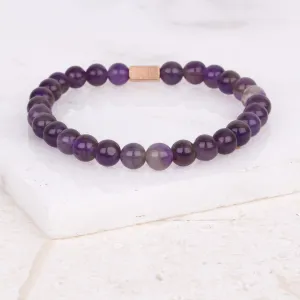 AMETHYST- ACCENT BRACELET