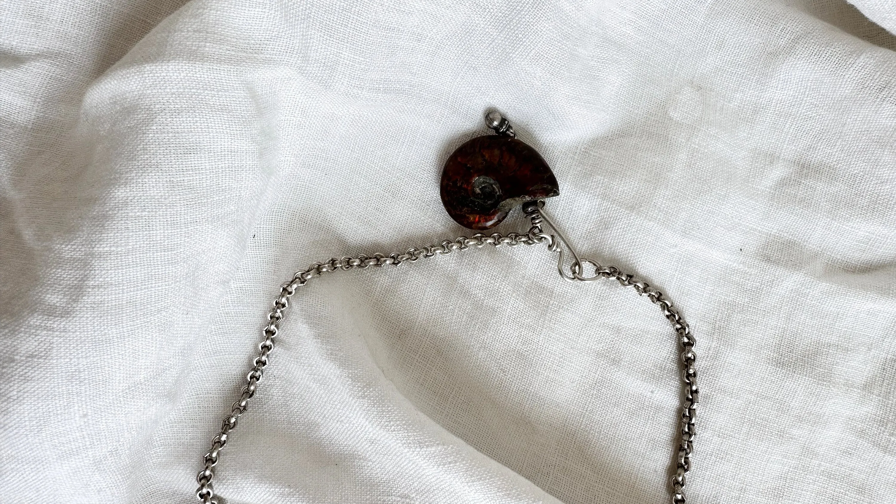Antique Turquoise Pendant Necklace. Sterling Silver. 1437