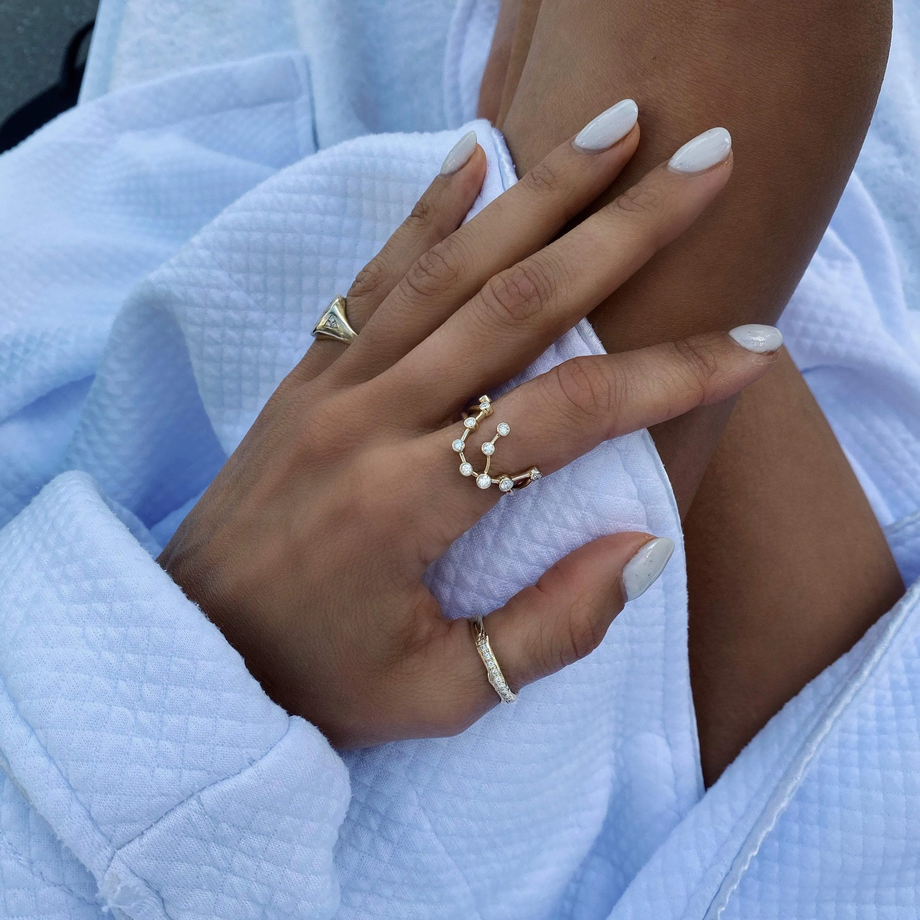 Aquarius Constellation Ring
