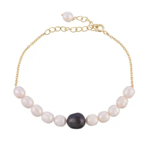 Black Pearl Silver Bracelets - From Purl