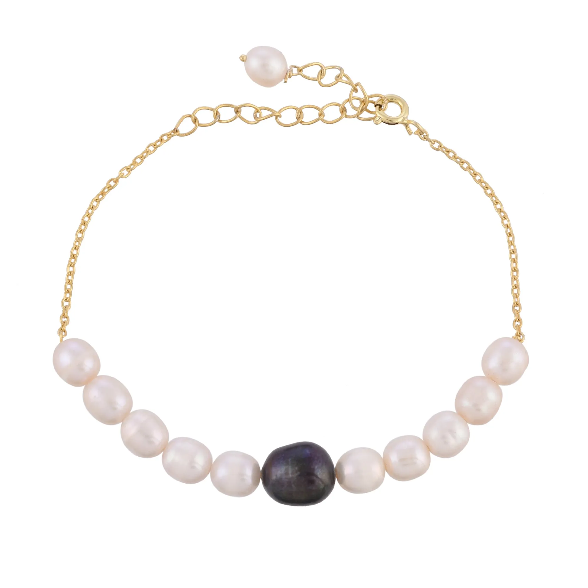 Black Pearl Silver Bracelets - From Purl