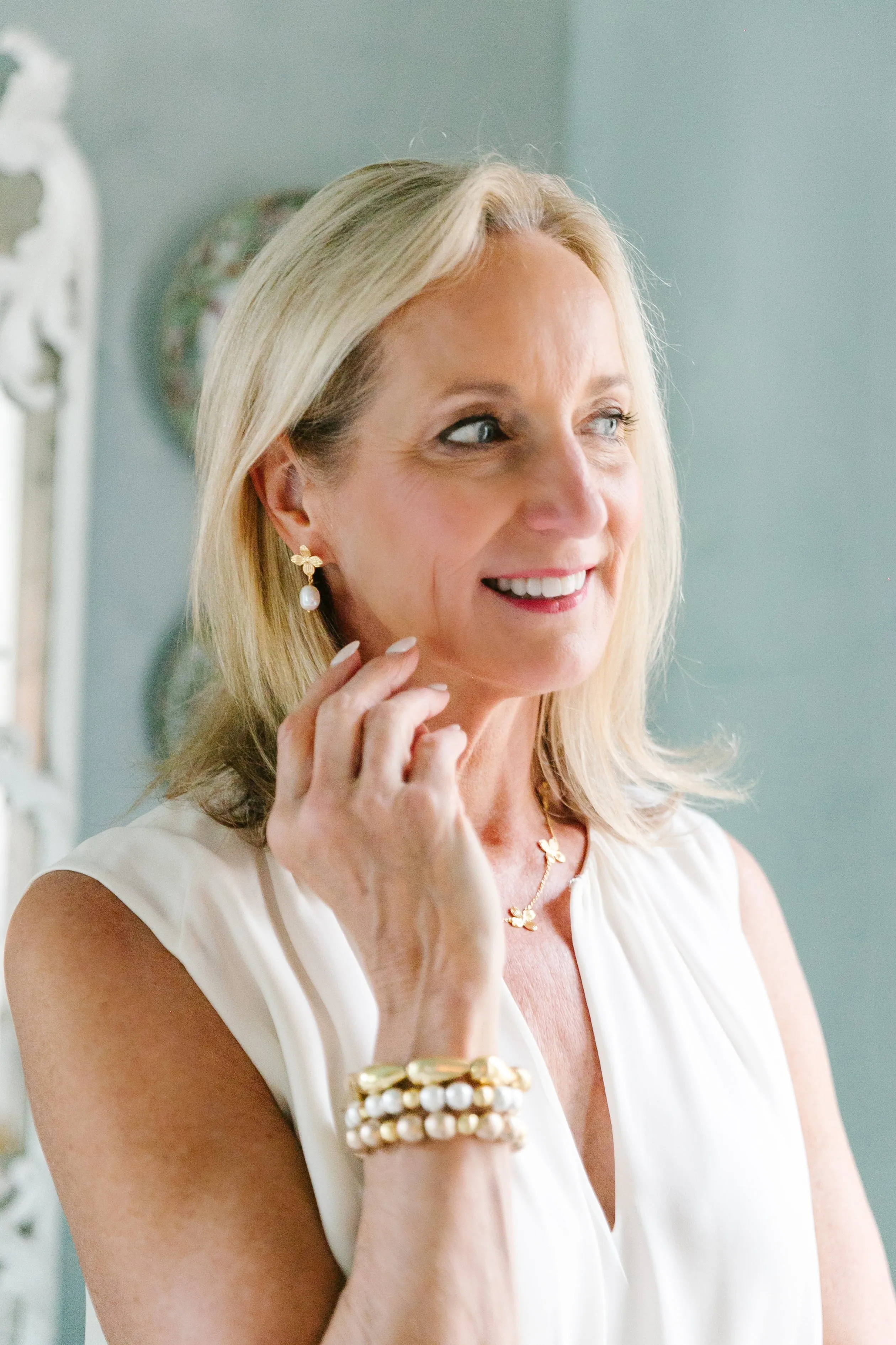 Bloom Pearl Drop Earrings