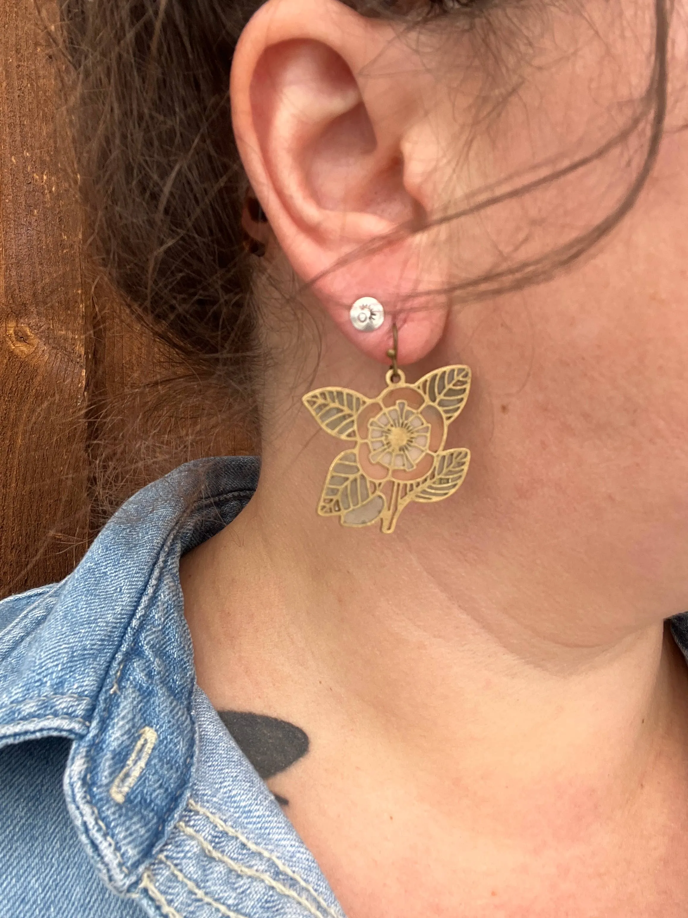 Bloom // Stained Glass Resin Earrings