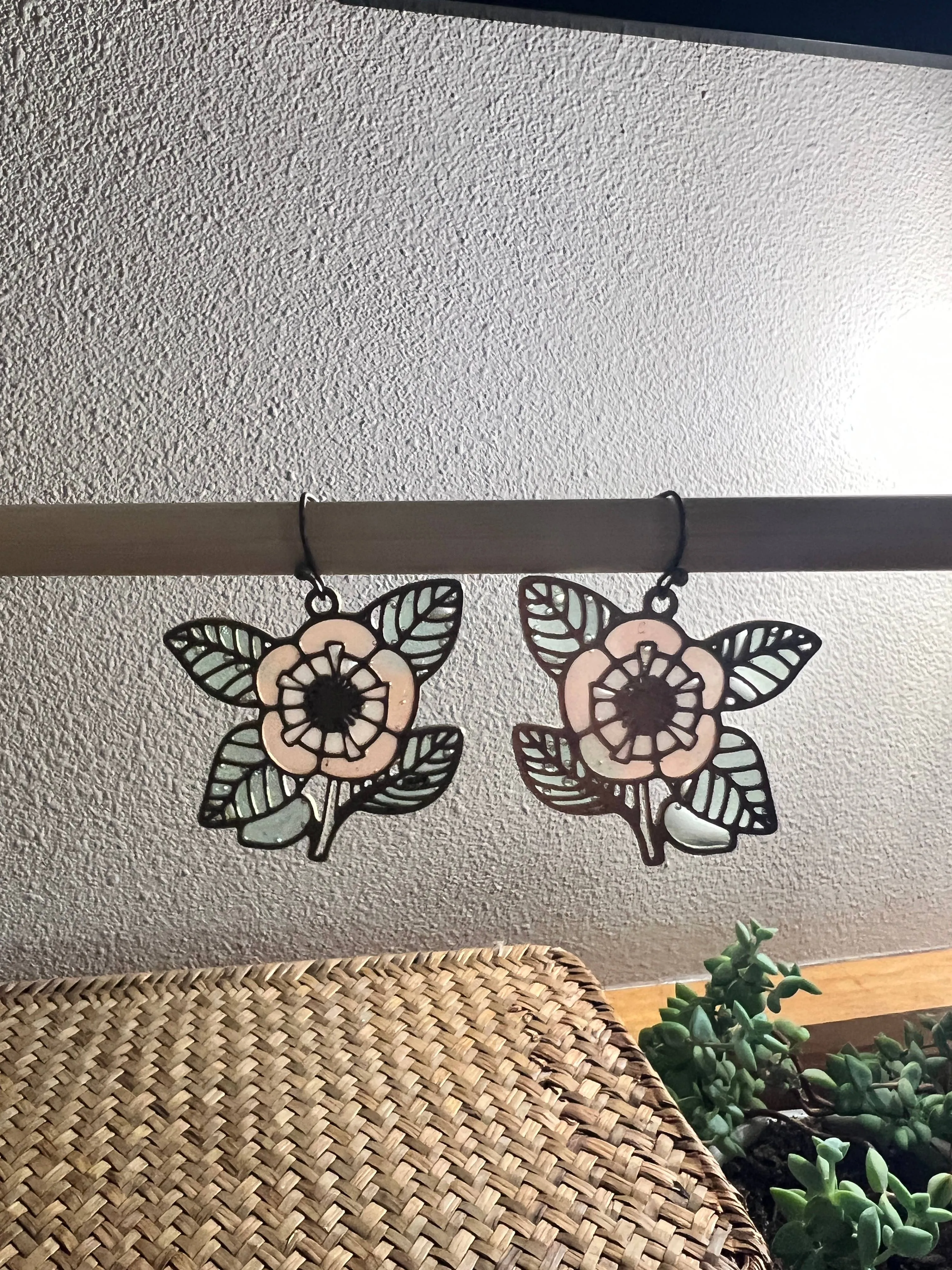 Bloom // Stained Glass Resin Earrings