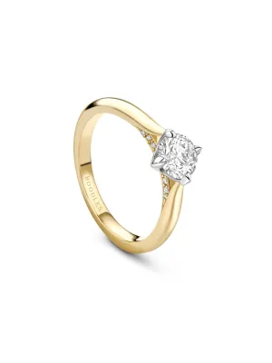 Boodles Brilliance Yellow Gold Diamond Engagement Ring 0.7 Carat GVS2